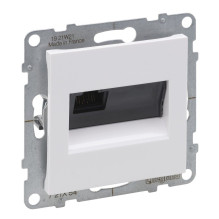 White RJ45 UTP 6A socket...