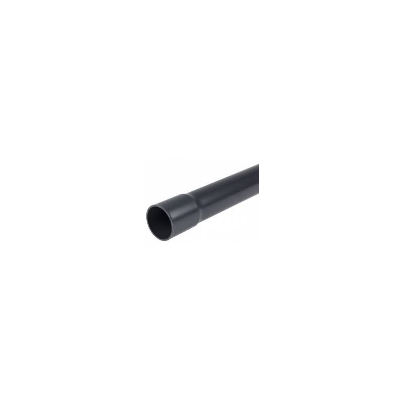 PVC vamzdis juodas 20mm su išplatintu galu 3m (20)