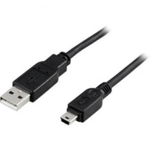 Deltaco kabelis USB-A 2.0 Mini USB-B 2m juodas