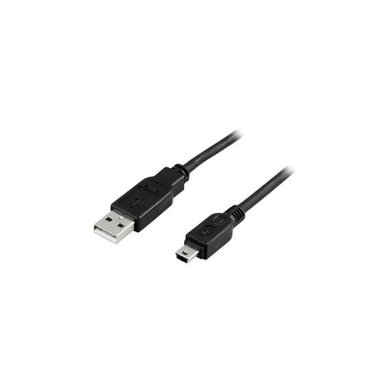 Deltaco kabelis USB-A 2.0 Mini USB-B 2m juodas