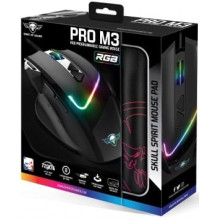 Spirit Of Gamer PRO-M3 Gaming Mouse + Mouse Pad Black Spirit Of Gamer PRO-M3 Gaming Mouse + Mouse Pad Black
