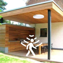 Visional LED Waterproof luminaire with PIR motion sensor 20W, 3CCT, 2400Lm