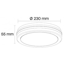 Visional LED Waterproof luminaire with PIR motion sensor 20W, 3CCT, 2400Lm, B Visional LED Waterproof luminaire with PIR motion sensor 20W, 3CCT, 2400Lm, B