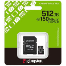 Kingston 512GB Canvas Select Plus microSDXC U3 V30 UHS-I SDCS3 / 512GB