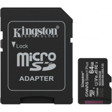 „Kingston“ 64 GB „Canvas Select Plus“ microSDXC 10 klasės UHS-I atmintis, SDCS3 / 64 GB