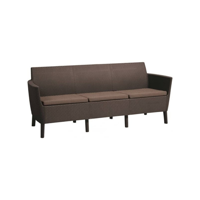 Keter Salemo 3 vietų sofa, ruda