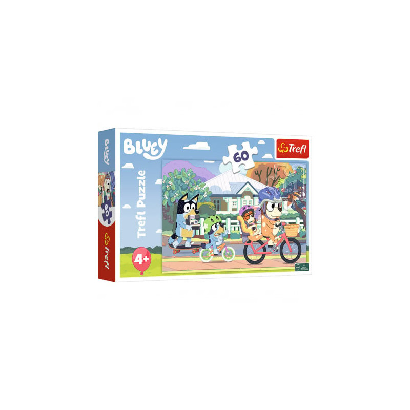 Trefl Puzzle 60 pcs. Cheerful Bluey Trefl 17384