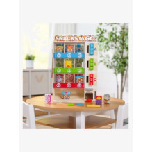 Spinmaster Melissa Doug - Wooden Vending Machine Playset,