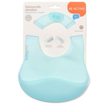 BabyOno Silicone Bib Ultrathin Blue