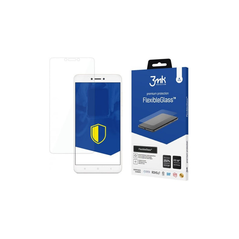 3MK „Lankstus stiklo ekrano apsauginis stikliukas Xiaomi Redmi Note 4x“