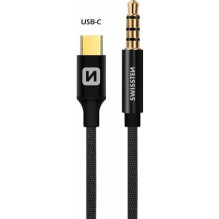 „Swissten Audio“ USB-C jungtis į 3,5 mm jungtį, 1,5 m, juoda „Swissten Audio“ USB-C jungtis į 3,5 mm jungtį, 1,5 m, juoda