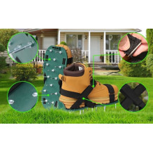 LEAN Aerator Scarifier Shoe Covers With Grass Spikes LEAN Aerator Scarifier Shoe Covers With Grass Spikes