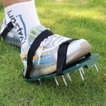 LEAN Aerator Scarifier Shoe Covers With Grass Spikes LEAN Aerator Scarifier Shoe Covers With Grass Spikes