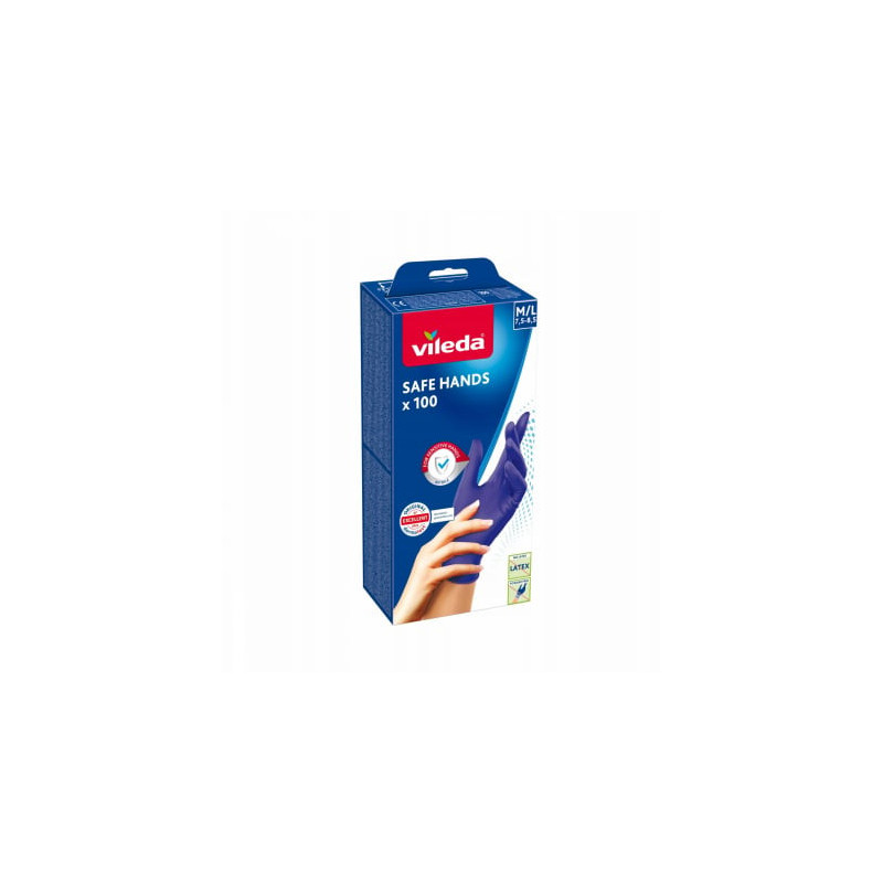 VILEDA Safe Hands - nitrilo pirštinės M / L 100 vnt.