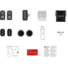 Hollyland Lark A1 Mini Duo Lightning RX Black Hollyland Lark A1 Mini Duo Lightning RX Black