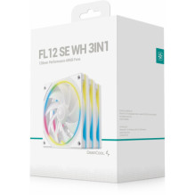 Deepcool FL12R SE WH 3in1 120 mm Case Fan R-FL12RSE-WHAPN3-G Deepcool FL12R SE WH 3in1 120 mm Case Fan R-FL12RSE-WHAPN3-G