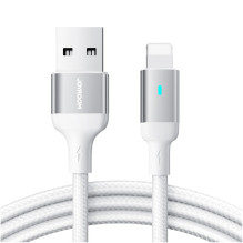 USB kabelis JOYROOM (A10) lightning (2.4A) 1.2m baltas