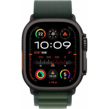 „Apple Watch Ultra 2“ (2024) 49 mm juodas titano spalvos / tamsiai žalias „Alpine Band“ – M „Apple Watch Ultra 2“ (2024) 49 mm juodas titano spalvos / tamsiai žalias „Alpine Band“ – M