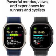 Apple Watch Ultra 2 (2024) 49mm Black Titanium / Dark Green Alpine Loop - M Apple Watch Ultra 2 (2024) 49mm Black Titanium / Dark Green Alpine Loop - M