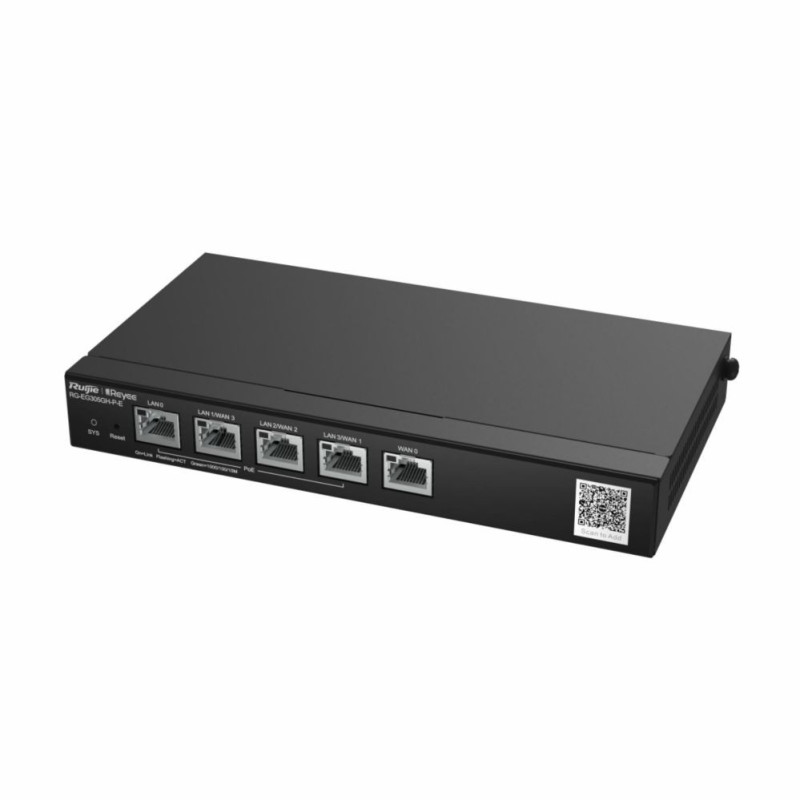 Ruijie Ruijie Reyee RG-EG305GH-P-E - 5 portu augstas veiktsp ējasmākoņpārvaldīts PoE biroja maršrutētājs