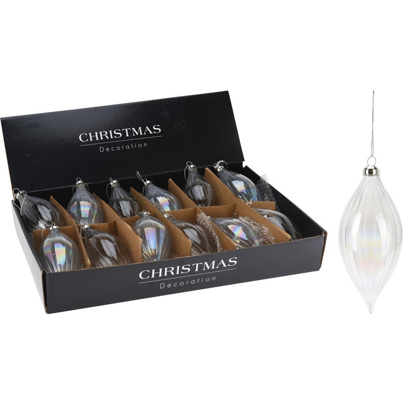 Christmas Tree toy ABR410300, transparent, glass