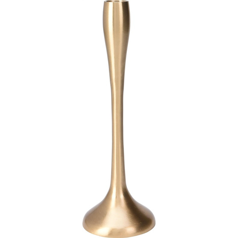 Candle holder A98810550, aluminium, 26 cm, gold col.