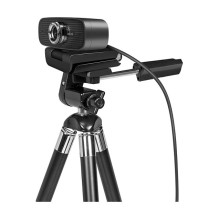 Internetinė kamera 1080p FHD internetinė kamera + dvigubas mikrofonas 100° juodas