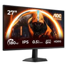 68,6 cm (27 colio) 1920 x 1080 pikselių AOC 27G50F 16:9 „Full HD“ IPS 4 ms 180 Hz HDR DisplayPort HDMI VESA