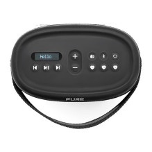 Pure Woodland wasserdichter Outdoor-Lautsprecher mit FM / DAB+ Radio, schwarz Pure Woodland wasserdichter Outdoor-Lautsprecher mit FM / DAB+ Radio, schwarz