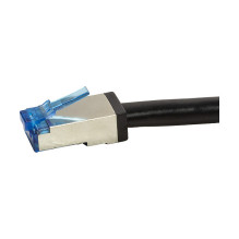 Logilink Lauko PE Patchkabel CAT.6A S / FTP, schwarz, 50,0m