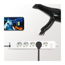 Logilink Steckdosenleiste 5-fach, 1,5m 2xUSB 5V / 2,1A maks. Logilink Steckdosenleiste 5-fach, 1,5m 2xUSB 5V / 2,1A maks.