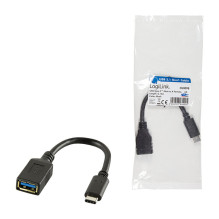 Logilink Adapteris USB-A(f) / Type-C (m) 0,15cm juodas