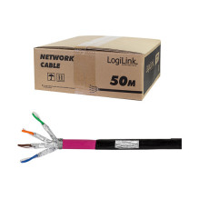Logilink Erdverlegekabel S / FTP Cat7 AWG23 1000MHz schw. 50m Logilink Erdverlegekabel S / FTP Cat7 AWG23 1000MHz schw. 50m