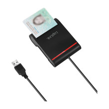 USB 2.0-Kartenleser, Smart-ID, schwarz USB 2.0-Kartenleser, Smart-ID, schwarz