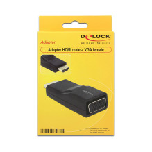DELOCK Adapter HDMI-A Stecker VGA Buchse Premium