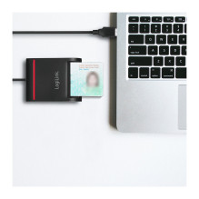 USB 2.0-Kartenleser, Smart-ID, schwarz USB 2.0-Kartenleser, Smart-ID, schwarz