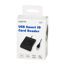 USB 2.0-Kartenleser, Smart-ID, schwarz USB 2.0-Kartenleser, Smart-ID, schwarz