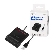 USB 2.0-Kartenleser, Smart-ID, schwarz USB 2.0-Kartenleser, Smart-ID, schwarz