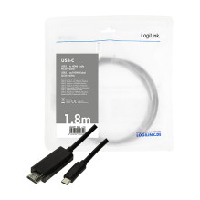 Logilink USB-C kabelis 3.2 Gen1 su HDMI-A 4K / 60 Hz, schw. 1,8m Logilink USB-C kabelis 3.2 Gen1 su HDMI-A 4K / 60 Hz, schw. 1,8m