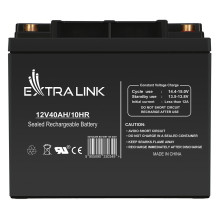 Extralink AKUMULIATORIUS Baterijos AKUMULIATORIUS 12V 40AH - Baterija - 40.000 mAh Hermetiška švino rūgšties (VRLA) 13.5 Extralink AKUMULIATORIUS Baterijos AKUMULIATORIUS 12V 40AH - Baterija - 40.000 mAh Hermetiška švino rūgšties (VRLA) 13.5