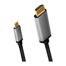 USB-C kabelis 3.2 Gen1, C / M zu HDMI / M, 4K, Alu 1,8 m USB-C kabelis 3.2 Gen1, C / M zu HDMI / M, 4K, Alu 1,8 m