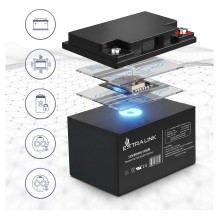 Extralink AKUMULIATORIUS Baterijos AKUMULIATORIUS 12V 40AH - Baterija - 40.000 mAh Hermetiška švino rūgšties (VRLA) 13.5 Extralink AKUMULIATORIUS Baterijos AKUMULIATORIUS 12V 40AH - Baterija - 40.000 mAh Hermetiška švino rūgšties (VRLA) 13.5
