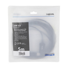 USB 2.0 A - A (Stecker - Buchse) Repeate 5m LogiLink USB 2.0 A - A (Stecker - Buchse) Repeate 5m LogiLink