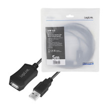 USB 2.0 A - A (Stecker - Buchse) Repeate 5m LogiLink USB 2.0 A - A (Stecker - Buchse) Repeate 5m LogiLink
