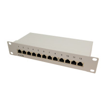 Patchpanel 10" 12P CAT6 LogiLink gr Patchpanel 10" 12P CAT6 LogiLink gr