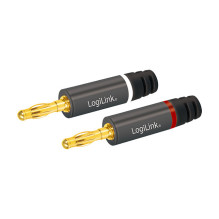 Logilink Audio-Bananenstecker für Selbstmontage (4 Stk.) Logilink Audio-Bananenstecker für Selbstmontage (4 Stk.)