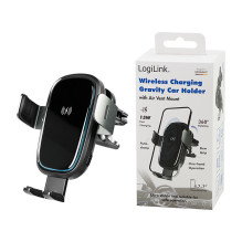 Logilink Wireless Car Charger w / Gravity Trigger, 15W