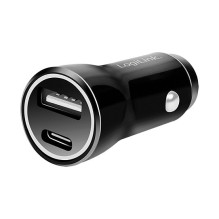 Logilink USB-A / C įkrovimo rinkinys, 15 W, kiekvienas 1x USB-A, 1x USB-C, juodas