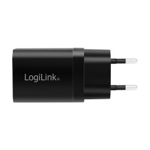 Logilink USB-A / C įkrovimo rinkinys, 15 W, kiekvienas 1x USB-A, 1x USB-C, juodas
