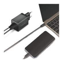 Logilink USB-A / C įkrovimo rinkinys, 15 W, kiekvienas 1x USB-A, 1x USB-C, juodas